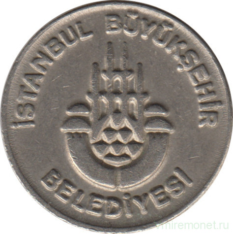 Жетон метро. Турция. Стамбул. Диаметр 22 мм.