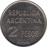 Монета. Аргентина. 2 песо 2006 год. Защита прав человека. рев.