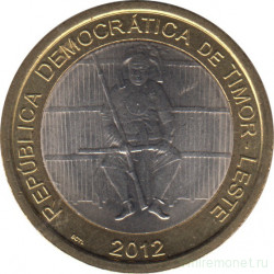 Монета. Восточный Тимор. 100 сентаво 2012 год.