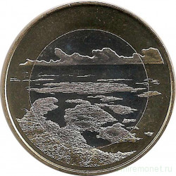 Монета. Финляндия. 5 евро 2018 год. Архипелаговое море.