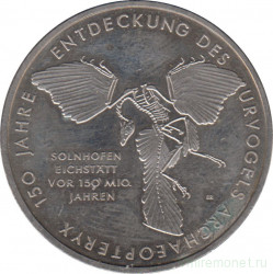 Монета. Германия. 10 евро 2011 год. 150 лет открытию Археоптерикса.