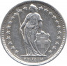 Монета. Швейцария. 1/2 франка 1959 год. рев.