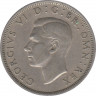 Монета. Великобритания. Полкроны (2.5 шиллинга) 1947 год. рев.