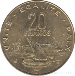 Монета. Джибути. 20 франков 2007 год.