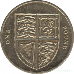 Монета. Великобритания. 1 фунт 2011 год.