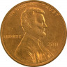 Монета. США. 1 цент 2011 год. Монетный двор D. ав