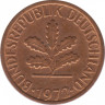 Монета. ФРГ. 1 пфенниг 1972 год. Монетный двор - Штутгарт (F). ав.