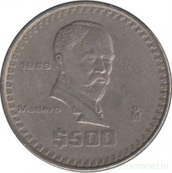 Монета. Мексика. 500 песо 1989 год.