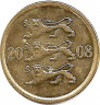 Монета. Эстония. 10 сентов 2008 год. ав