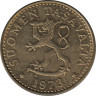 Аверс. Монета. Финляндия. 20 пенни 1973 год.