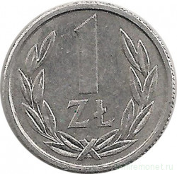 Монета. Польша. 1 злотый 1989 год.