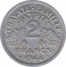 Монета. Франция. 2 франка 1944 год. Монетный двор - Париж. ав.