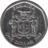 Монета. Ямайка. 1 доллар 2017 год. рев.
