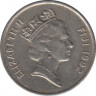 Монета. Фиджи. 5 центов 1992 год. ав.
