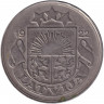 Монета. Латвия. 50 сантимов 1922 год.