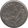 Монета. Бермудские острова. 10 центов 1981 год. ав.
