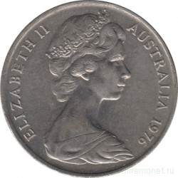 Монета. Австралия. 20 центов 1976 год.