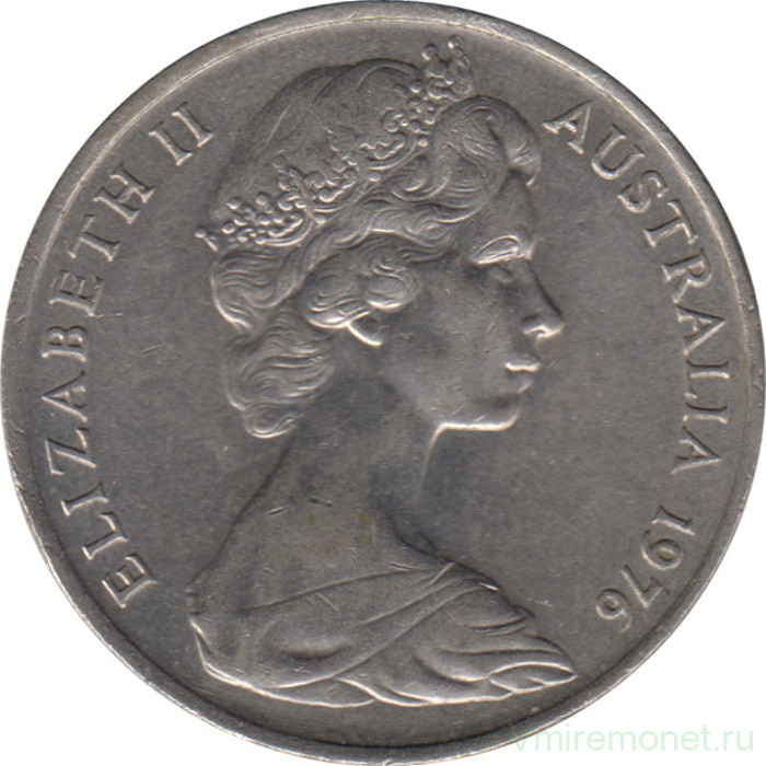Монета. Австралия. 20 центов 1976 год.