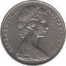 Монета. Австралия. 20 центов 1976 год. ав.