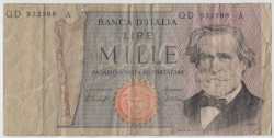 Банкнота. Италия. 1000 лир 1979 год. Тип 101f.