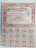 Акция. Франция. Париж. "Sells Gemmes and Houilles". 1 учредительная акция без обозначения номинальной стоимости 1900 год. С 32-мя купонами.