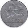 Монета. Испания. 10 сентимо 1941 год. ав.