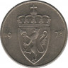 Монета. Норвегия. 50 эре 1978 год. ав.