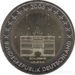 Монета. Германия. 2 евро 2006 год. Шлезвиг-Гольштейн (G).
