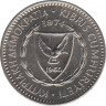 Монета. Кипр. 25 милей 1974 год. ав.