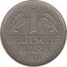 Монета. ФРГ. 1 марка 1971 год. Монетный двор - Карлсруэ (G). ав.