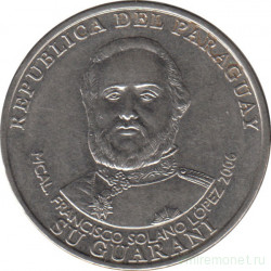 Монета. Парагвай. 1000 гуарани 2006 год.