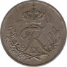  Монета. Дания. 25 эре 1956 год. ав.