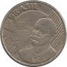 Монета. Бразилия. 50 сентаво 2001 год.