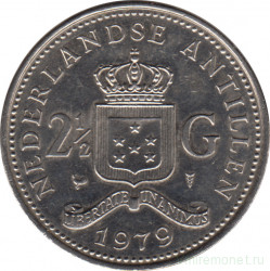 Монета. Нидерландские Антильские острова. 2,5 гульдена 1979 год.