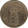 Монета. Дания. 2 кроны 1952 год. ав.