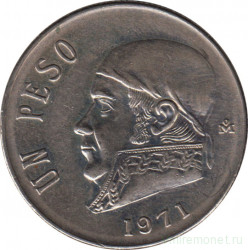 Монета. Мексика. 1 песо 1971 год.