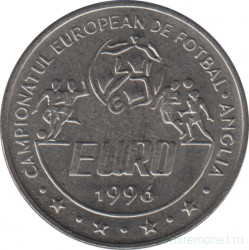 Монета. Румыния. 10 лей 1996 год. Чемпионат Европы по футболу - Англия 1996.
