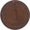 Монета. Германская империя. 1 пфенниг 1903 год. (A).