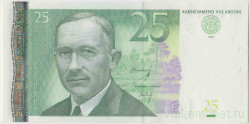 Банкнота. Эстония. 25 крон 2007 год.Тип 87а.