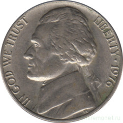 Монета. США. 5 центов 1976 год. 