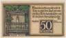 Бона. Нотгельд. Германия. Город Кведлинбург. 50 пфеннигов 1921 год. Вариант 1087.1.c.2.3. рев.