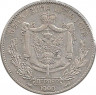 Монета. Черногория. 1 перпер 1909 год. ав.