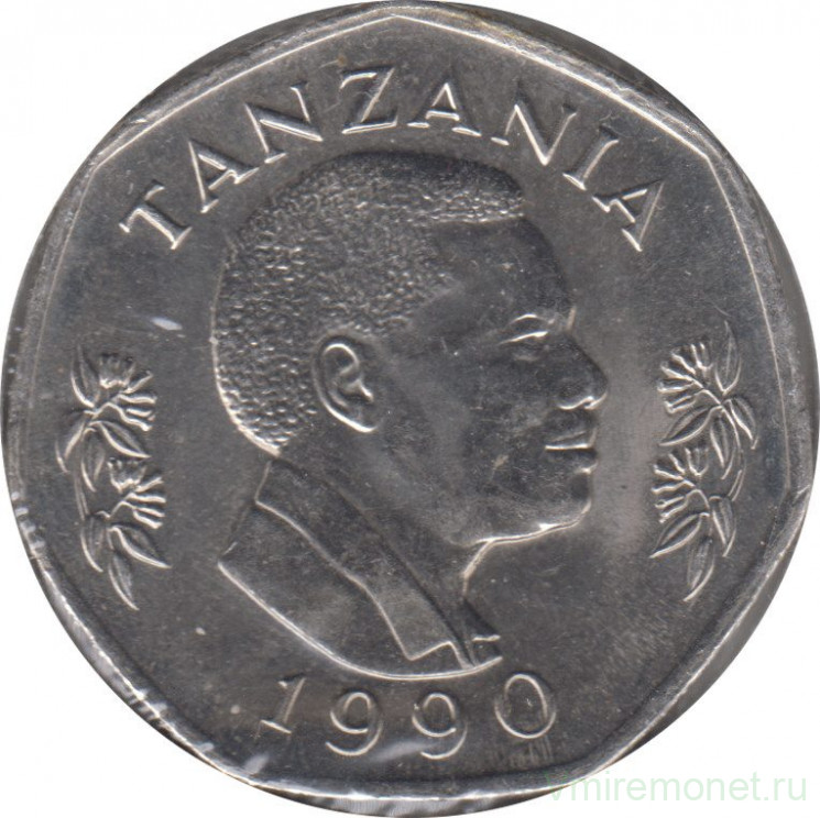 Монета. Танзания. 20 шиллингов 1990 год.