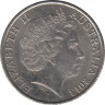 Монета. Австралия. 20 центов 2013 год. ав.