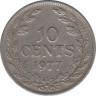 Монета. Либерия. 25 центов 1977 год. ав.