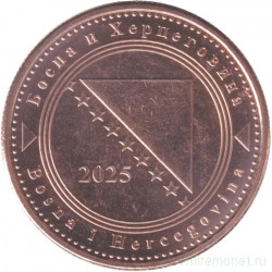Монета. Босния и Герцеговина. 20 фенингов 2025 год.