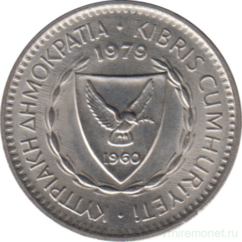 Монета. Кипр. 25 милей 1979 год.