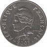 Монета. Французская Полинезия. 20 франков 2003 год. ав.