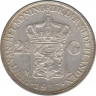 Монета. Нидерланды. 2,5 гульдена 1937 год. ав.