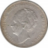 Монета. Нидерланды. 2,5 гульдена 1937 год. рев.